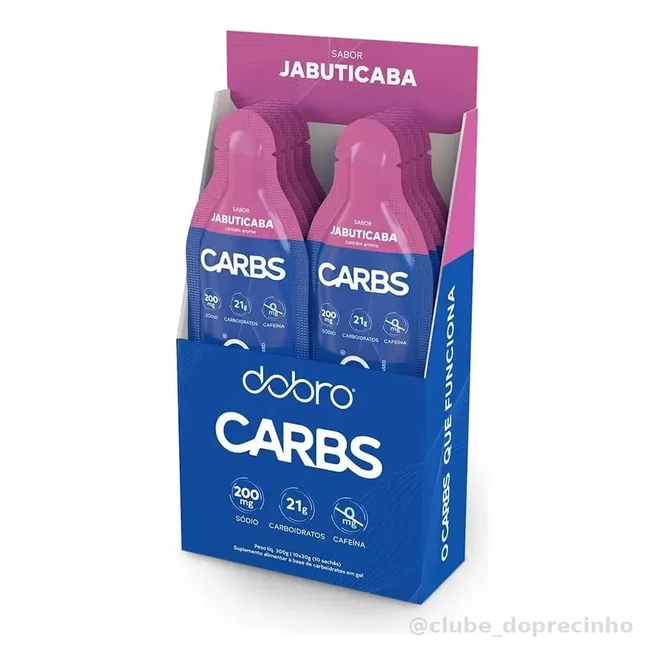 Carbs Gel (10 Uni De 30g) Dobro Sabor Jabuticaba Gel De Carb Jabuticaba