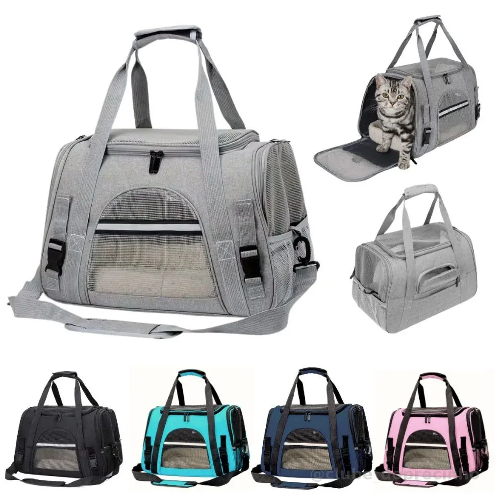 Bolsa Pet Transporte Viagem Avião Para Cães Gatos Luxo