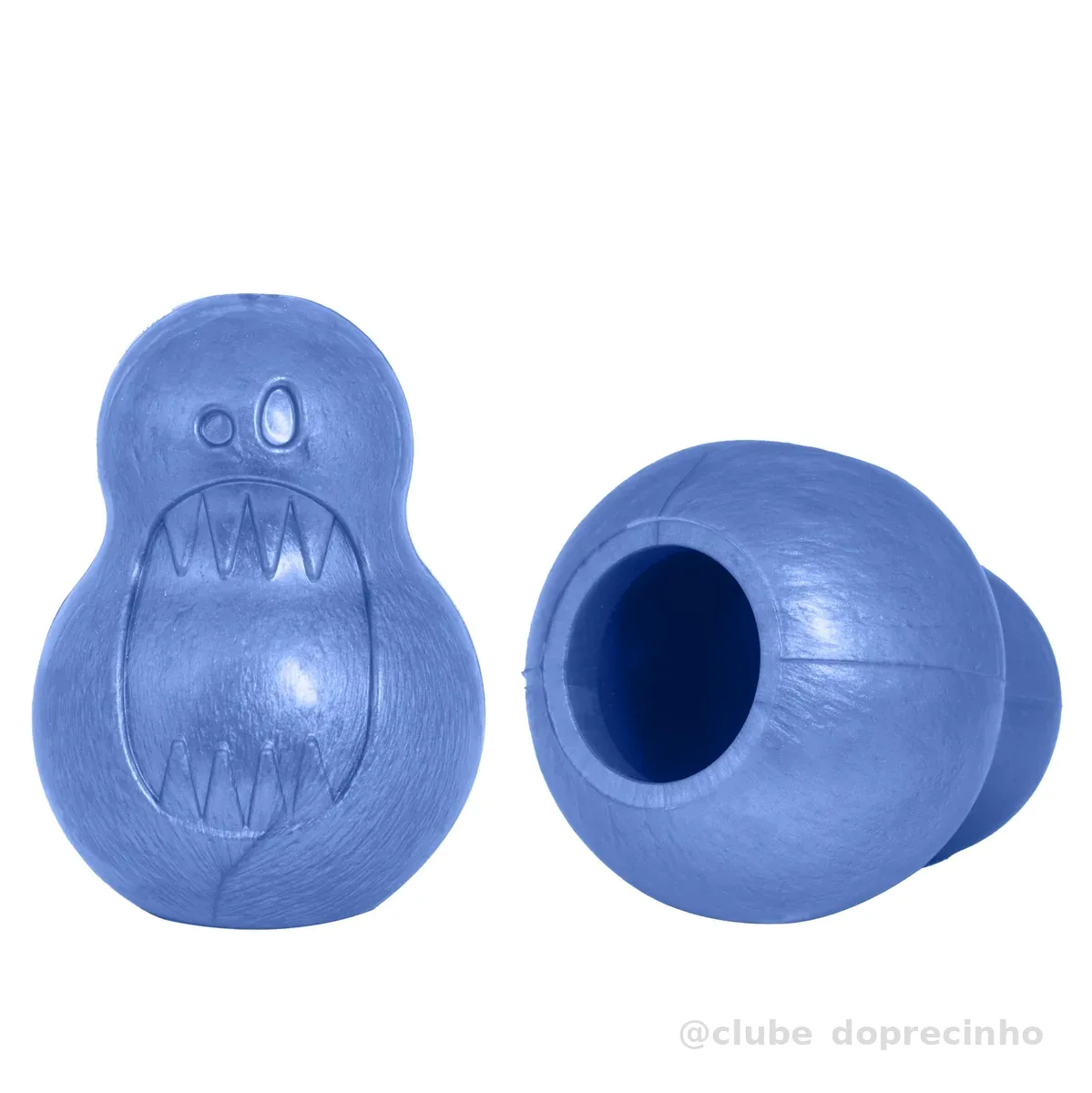 Pet Games Mordedor Recheável Super Resistente Monstrinho Azul Tamanho Médio Para Cães