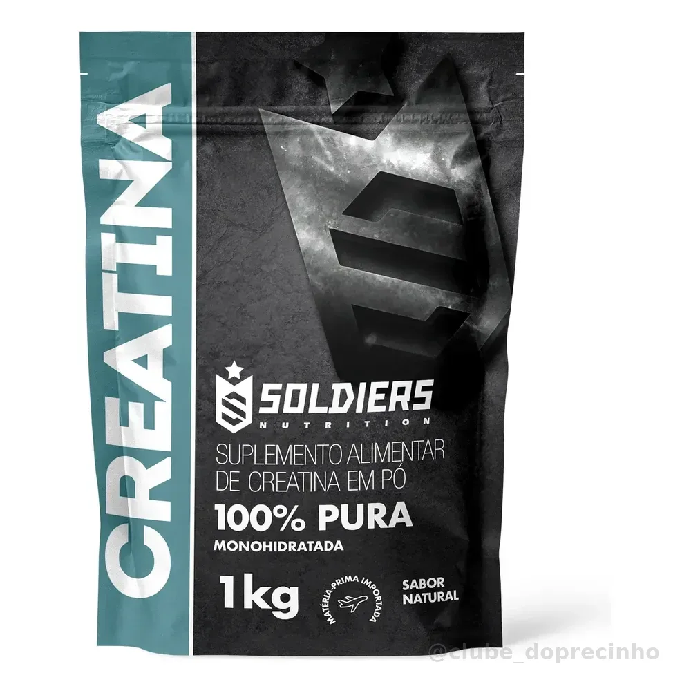 Creatina 1kg Suplemento Em Pó 100% Pura - Soldiers Nutrition Natural