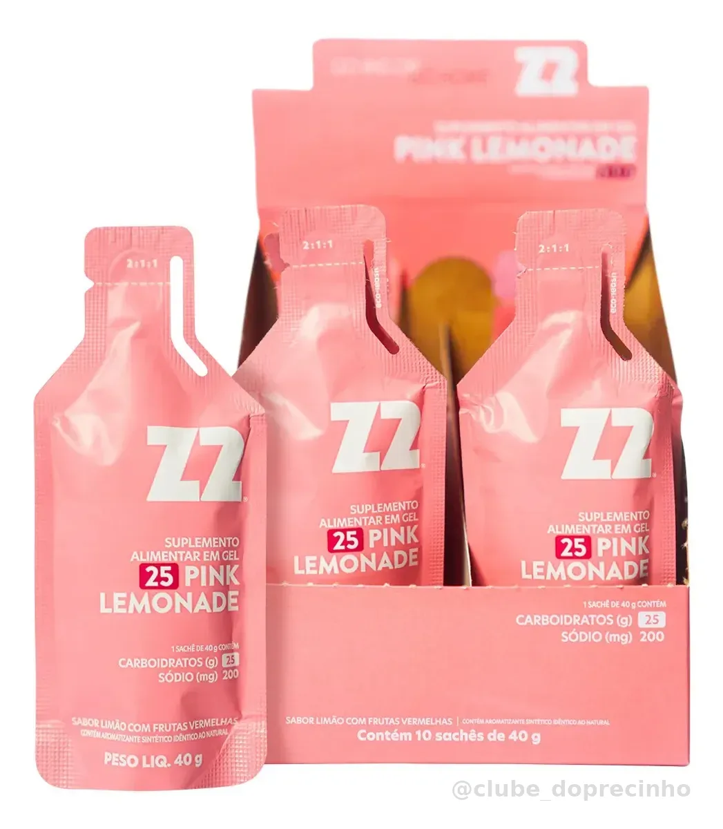 Energy Gel Z2 Pink Lemonade Box 10 Unidades Sachê 40g