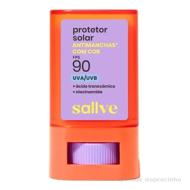 Protetor Solar Bastão Fps90 Com Cor 3 15g Sallve