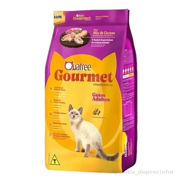 Ração Gatos Adultos Quatree Gourmet Mix De Carnes 10,1kg