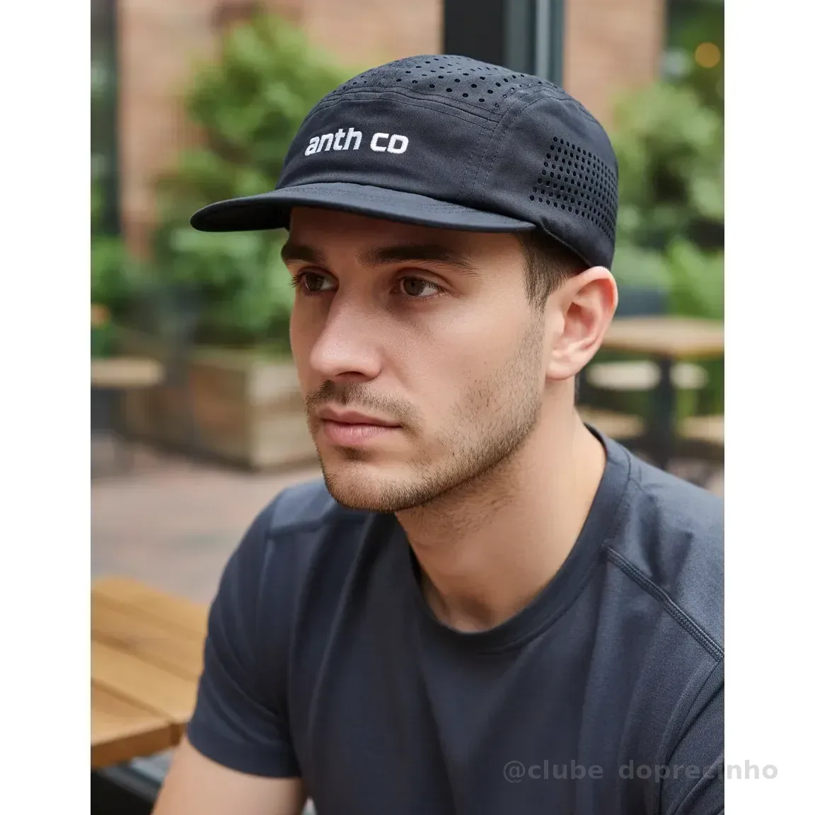 Boné Anth Co Aba Maleável Corrida Treino Impermeável Fresh Preto Un