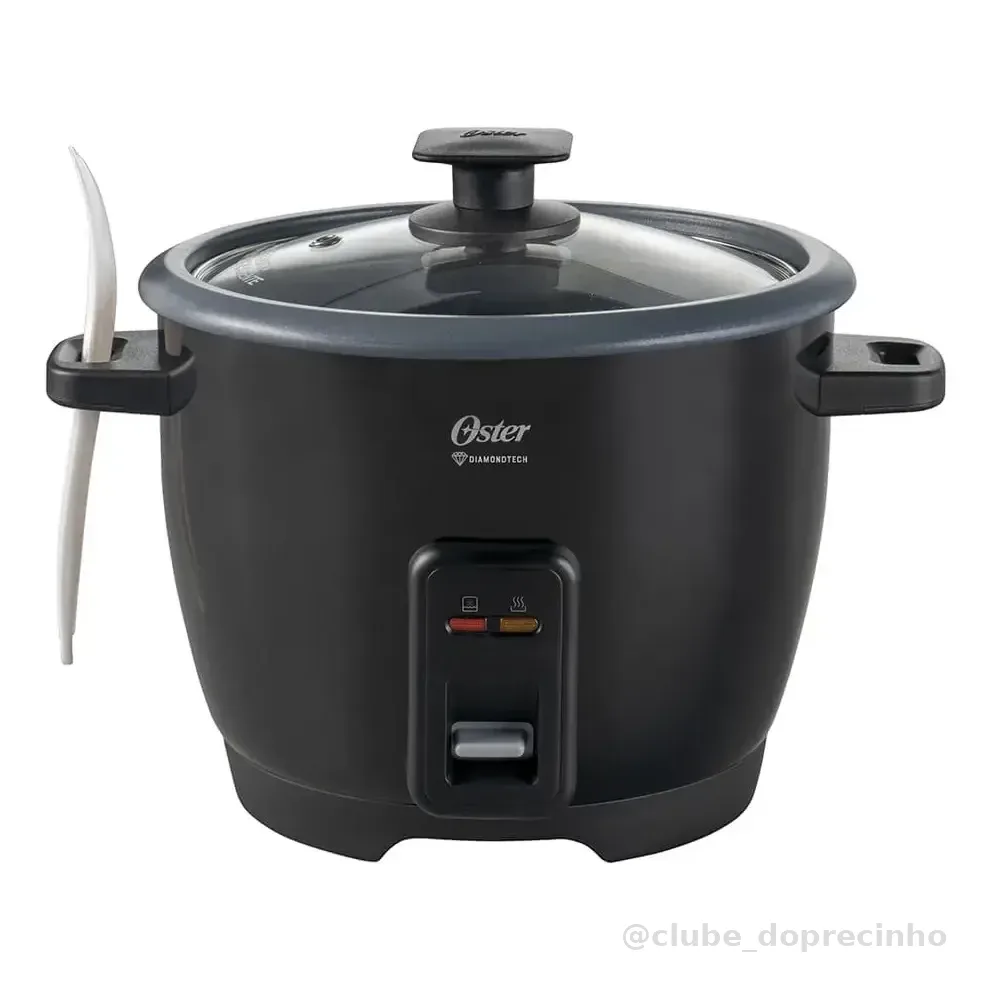 Panela Elétrica De Arroz Diamondtech Oster Black 1,2l Oster 127v