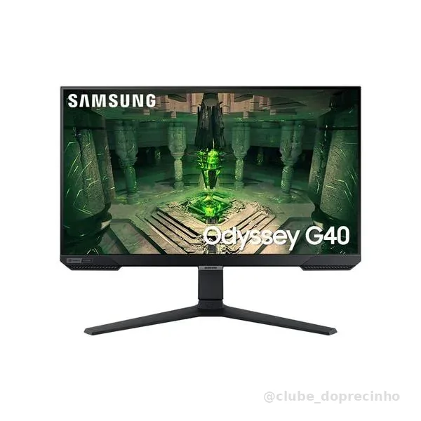 Monitor Gamer Samsung Odyssey G40 27", 240 Hz, 1ms, ajuste de altura, Gsync, Freesync,HDMI, DP, FHD, Preto