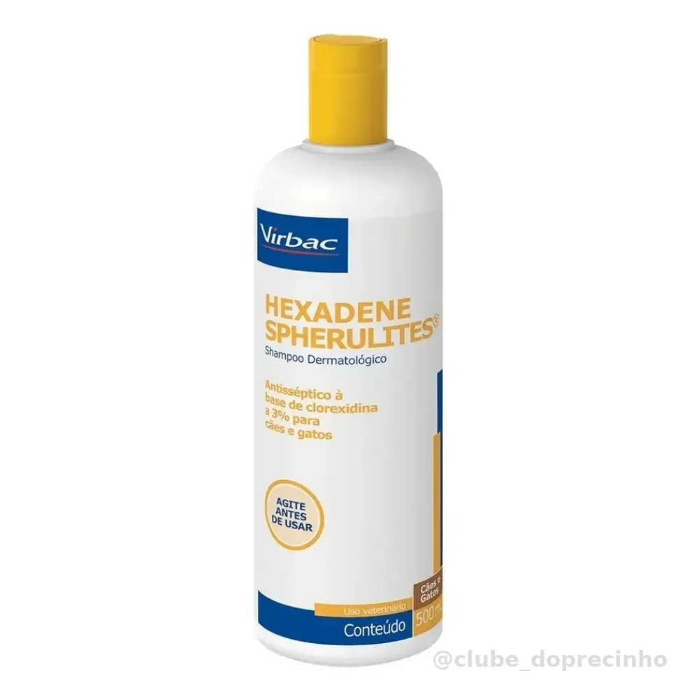 Shampoo Virbac Hexadene Spherulites® Para Cães E Gatos - 500ml