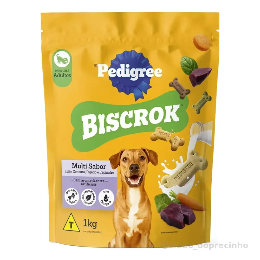 Pedigree Biscrok Petisco para Cachorro Adulto Multi Sabor 1kg