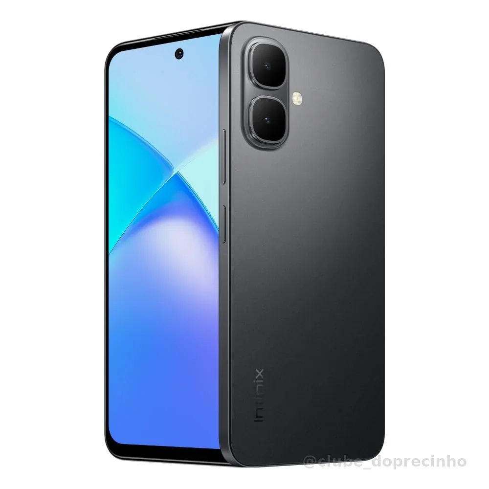 Infinix Smart 10 256GB 4GB RAM Câmera 8MP + IA Tela 6.67" 120Hz Preto | Câmera 8MP + IA