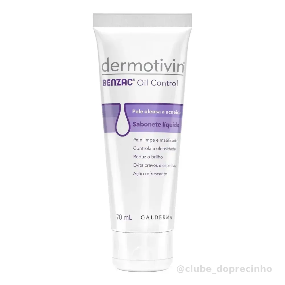 Sabonete Facial Antiacne Dermotivin Benzac 70mL
