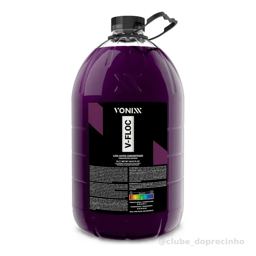 V floc Shampoo Automotivo Neutro Concentrado 5L Vonixx