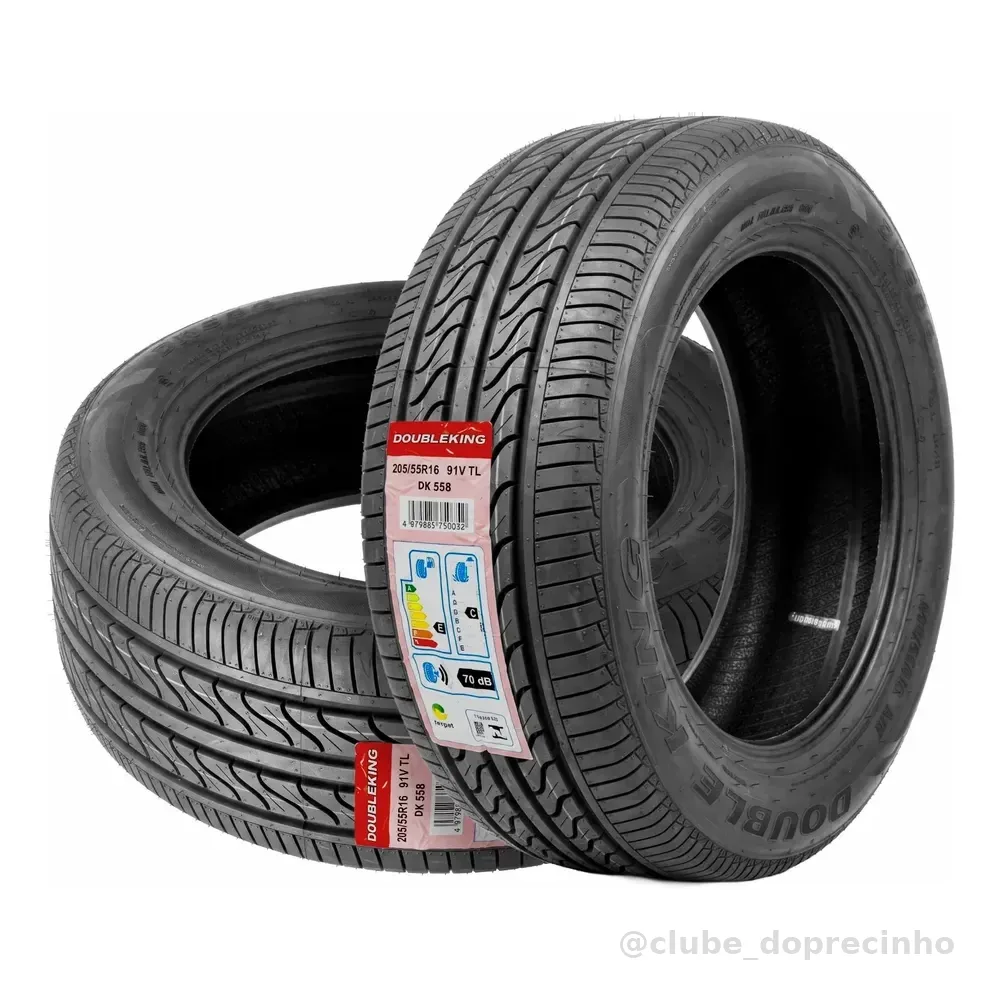 Kit 2 Pneus Aro 16 205/55r16 91v Double King Dk558 V