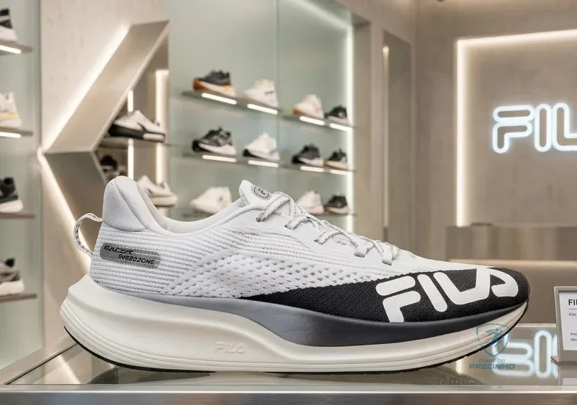 Tênis Feminino Racer Speedzone Fila Branco/preto/cinza