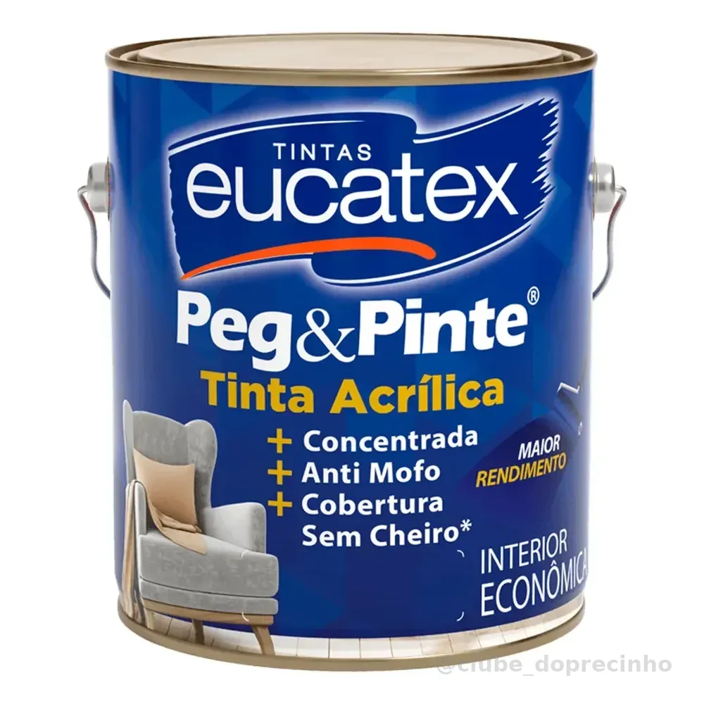 Tinta Acrílica Antimofo Parede 3,6l Cores Branco Neve Branco Neve Fosco / 3.6 Litros