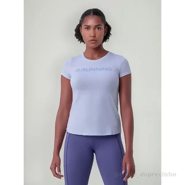 Camiseta Corrida Authen Keep Cool Running Azul Claro