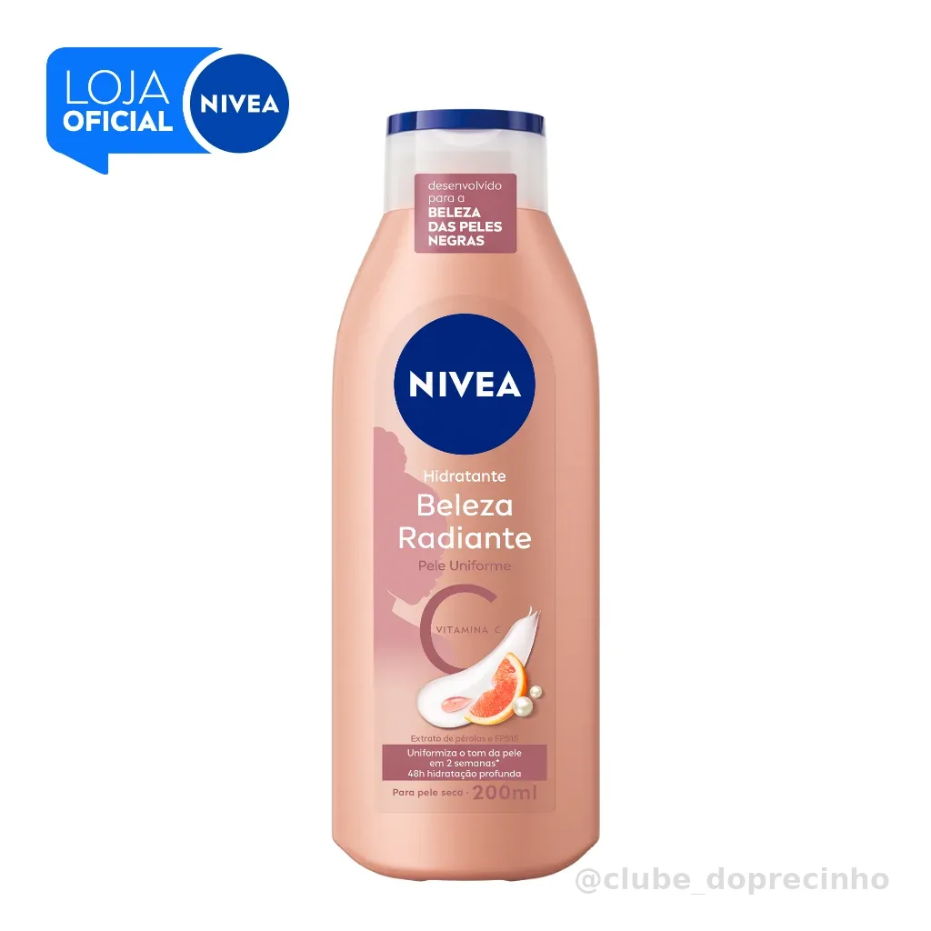 NIVEA Hidratante Corporal Beleza Radiante Pele Uniforme 200ml