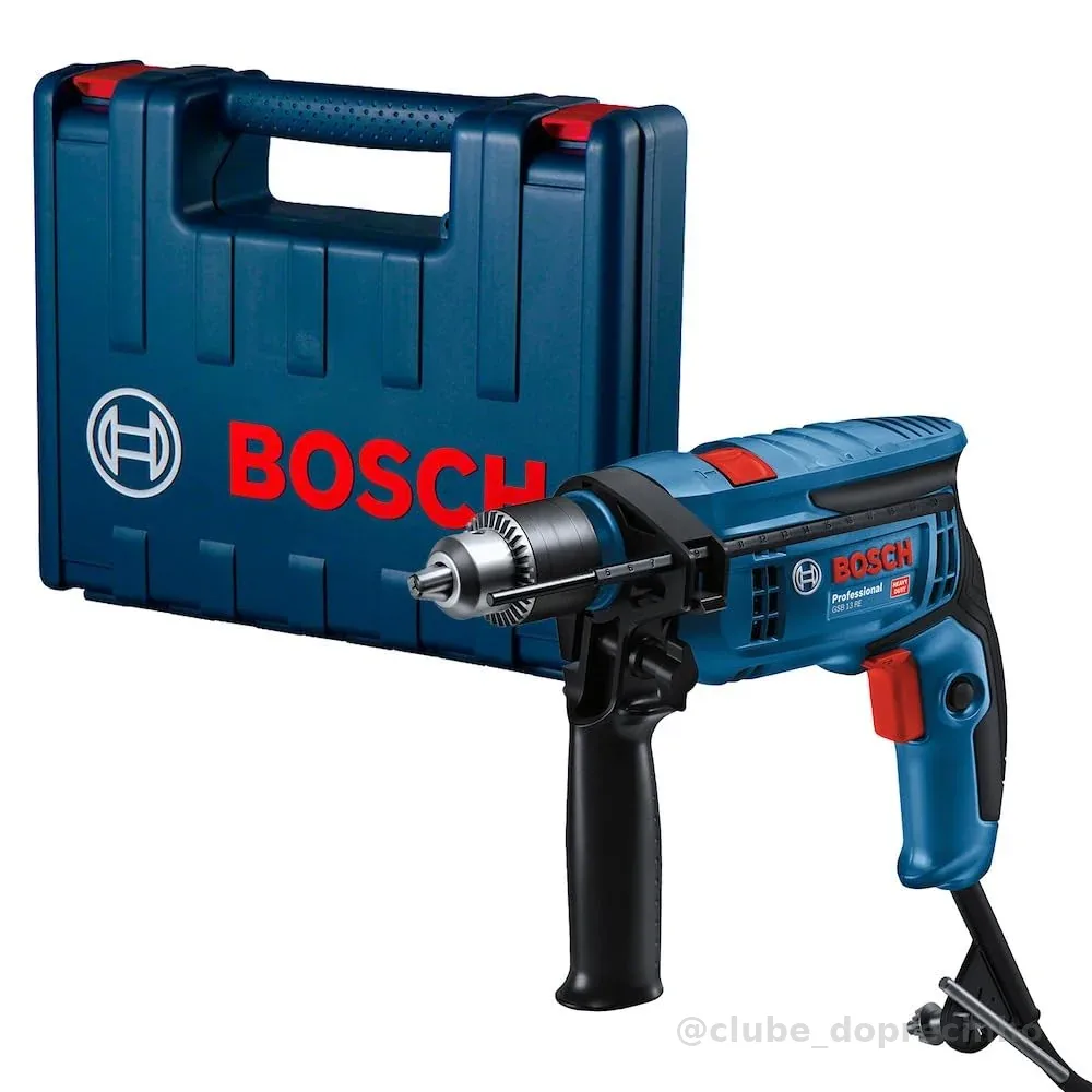 Bosch Furadeira de Impacto GSB 13 RE-M - 750W 127V, em maleta