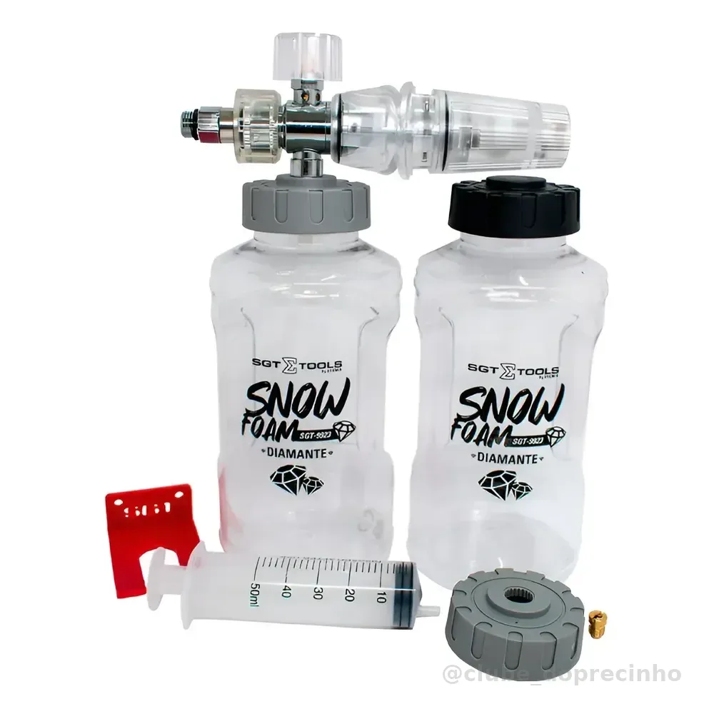 Canhão Espuma Snow Foam Diamante Alta Pressão Sgt-9923 Sigma Transparente E Cinza