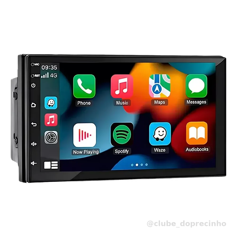 Multimidia Universal 7' 2din Android 13 Carplay Android Auto Preto