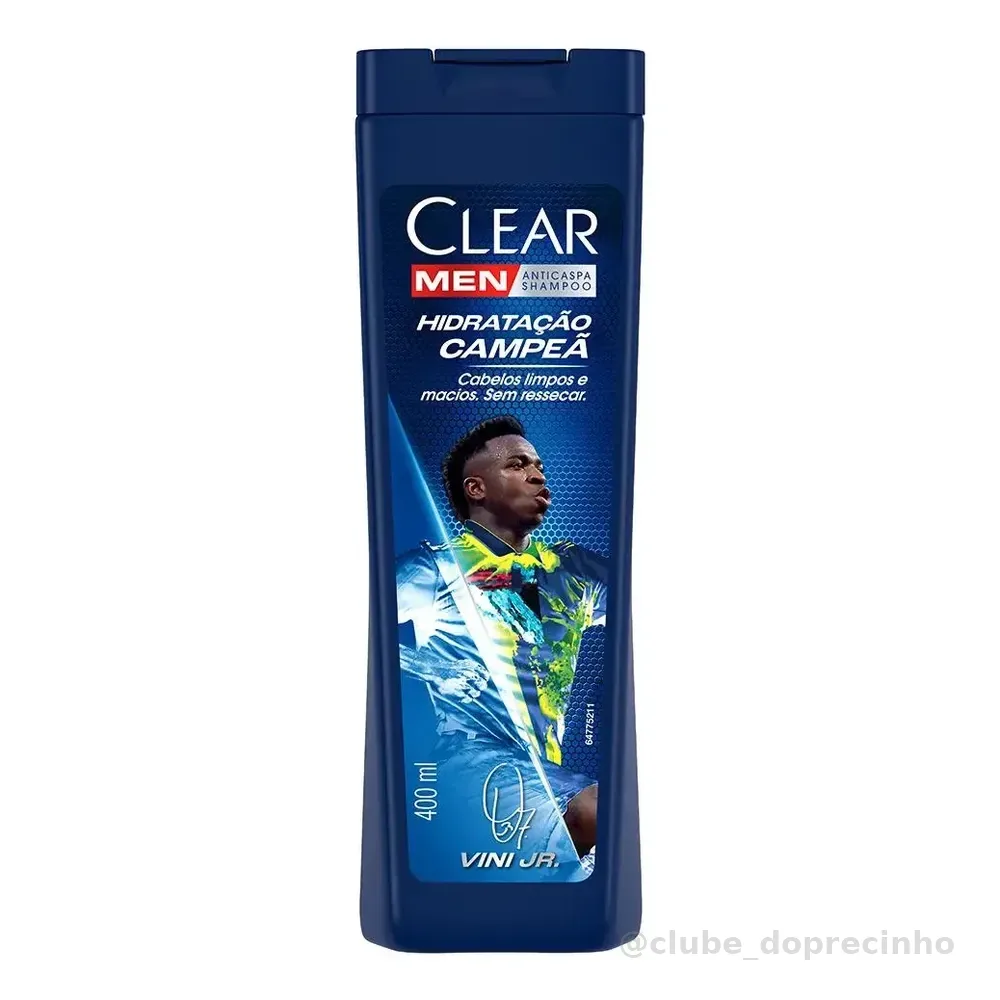 Clear Men Shampoo Anticaspa Hidratação Campeã 400ml