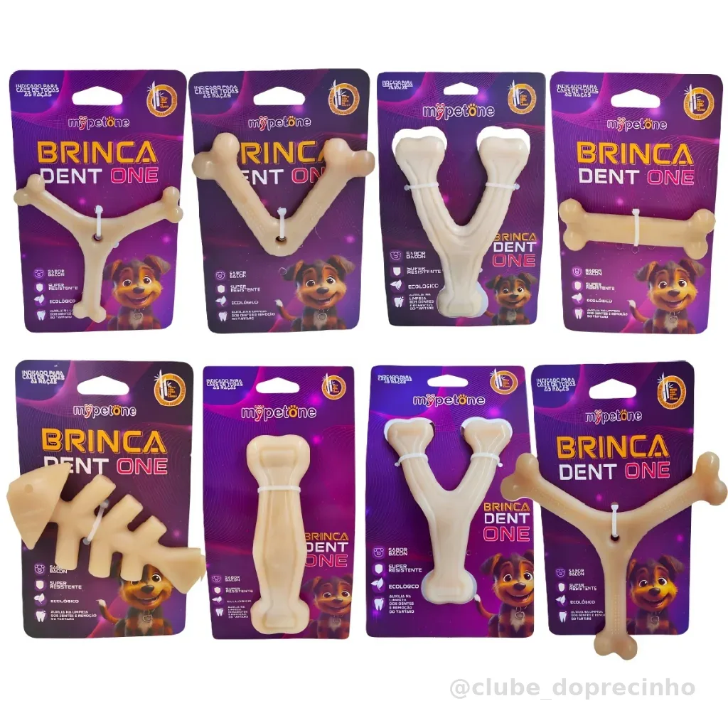 Brinquedo Osso Bamboo Brinca Dent One Sabor Bacon - MyPetOne