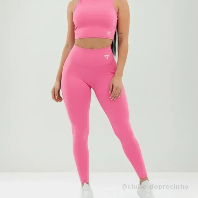 Conjunto Feminino Zero Transparência Legging E Cropped