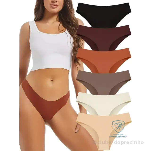 Kit 10 Calcinhas Tanga Premium Sem Costura De Microfibra