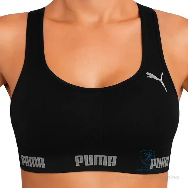 Top Puma Original Feminino Alta Sustentação Academia Fitness