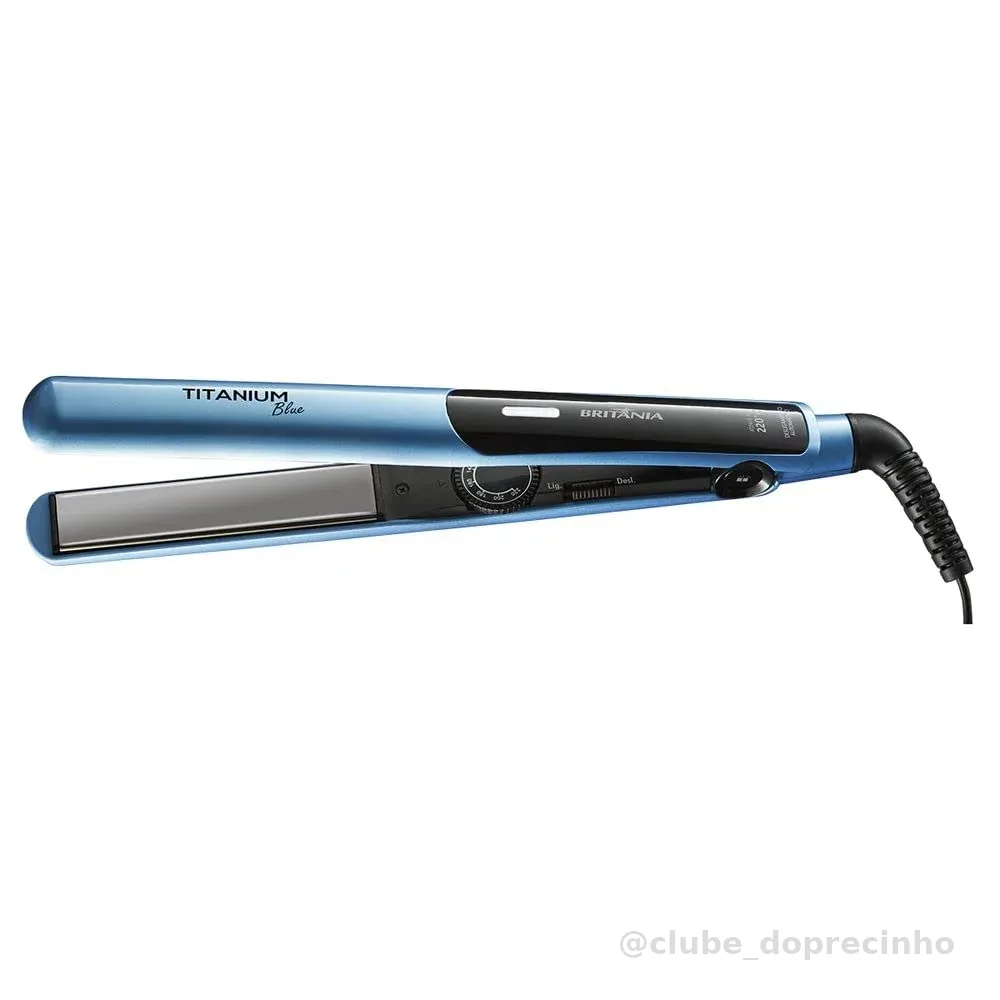 Prancha, Titanium blue, 35w, Azul, Bivolt, Britânia