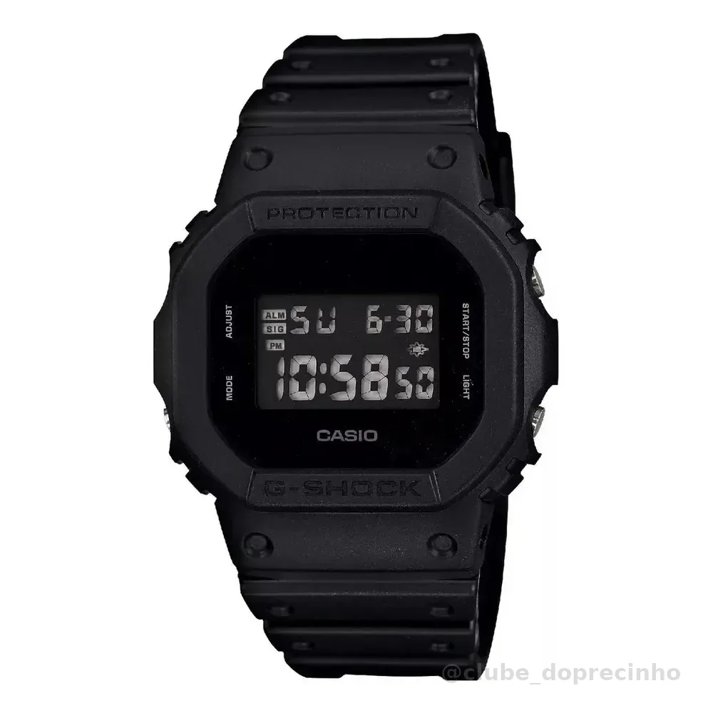 Relógio Casio Masculino G-shock Digital Preto Dw-5600bb-1dr Preto