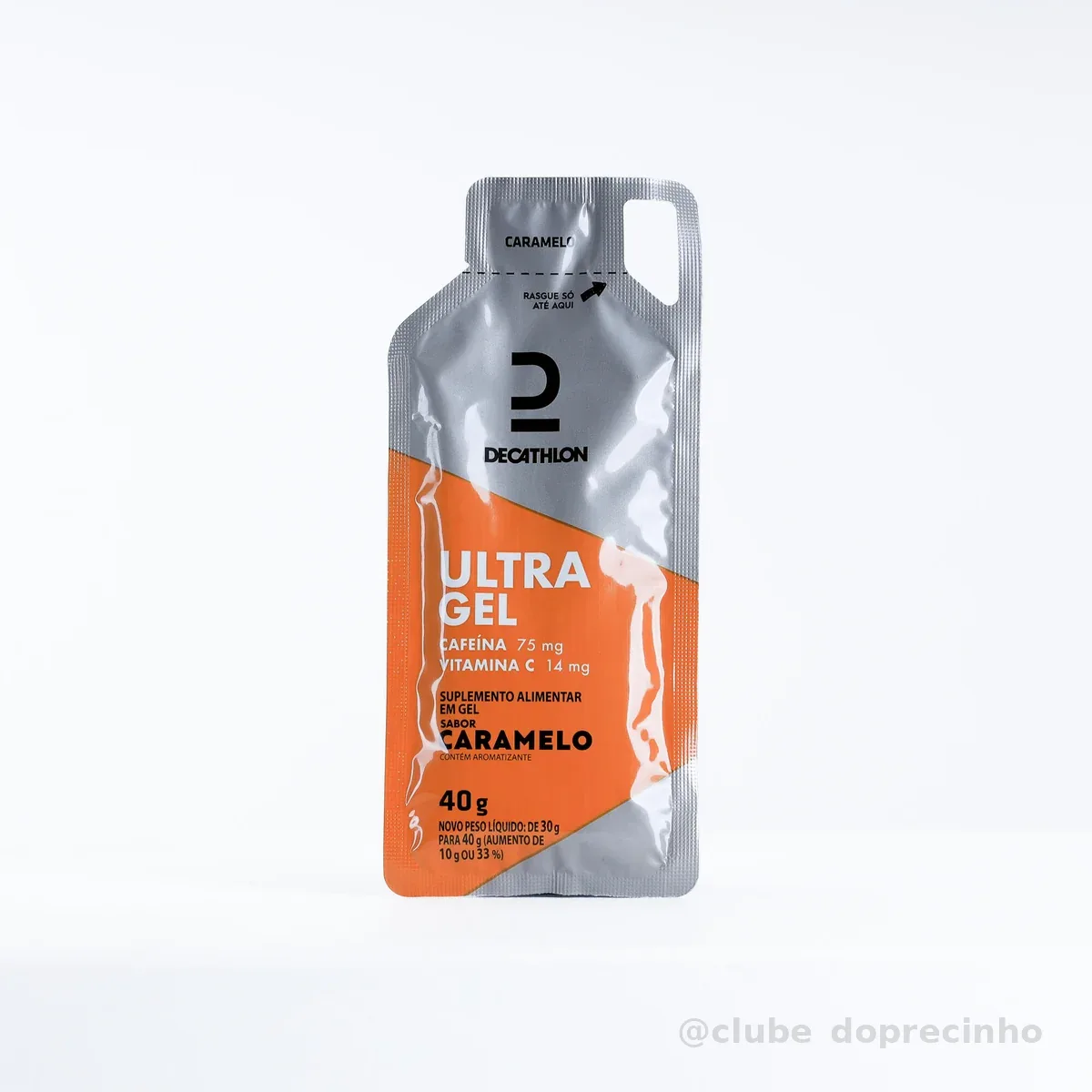 Ultra Gel Energy de Carboidrato 40g com Cafeina Decathlon Caramelo