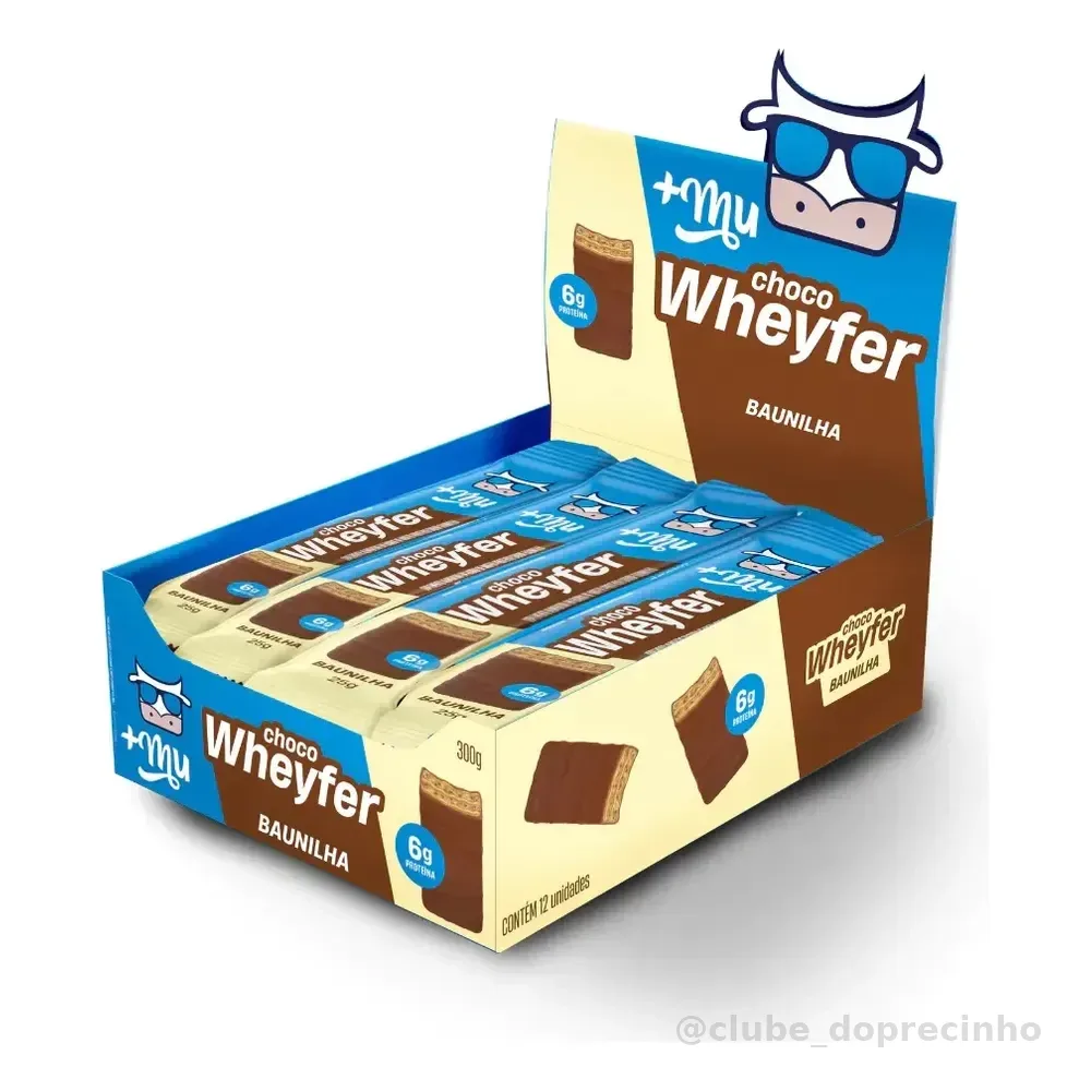 +Mu Chocowheyfer Baunilha 6g proteína- Display 12 Un