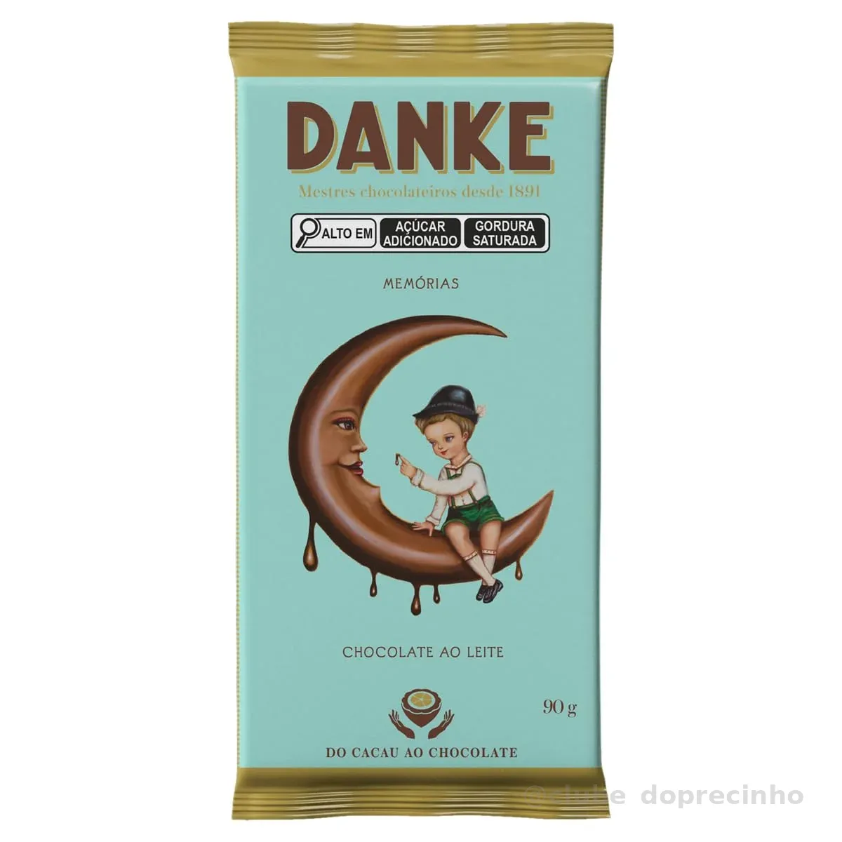 Chocolate ao Leite Danke Memórias Pacote 90g