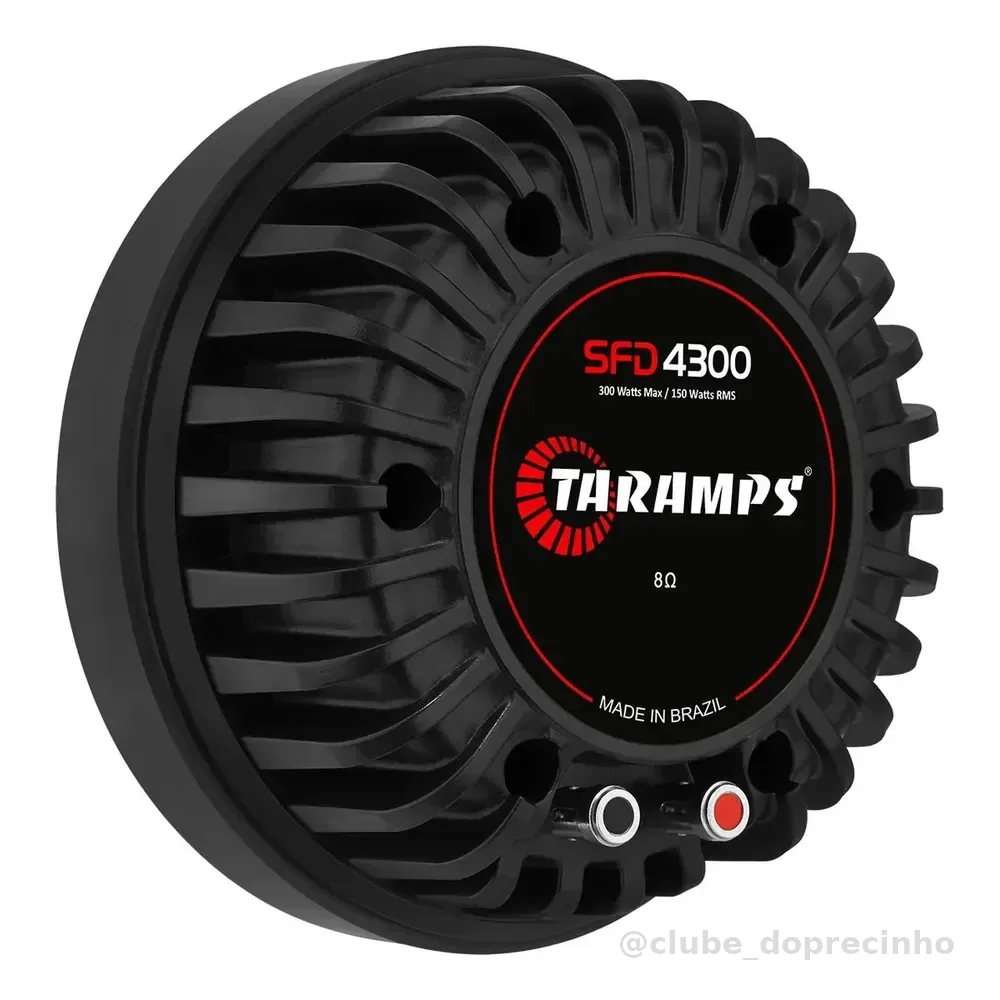 Driver Fenólico Taramps SFD 4300 de 150W RMS para Som Automotivo