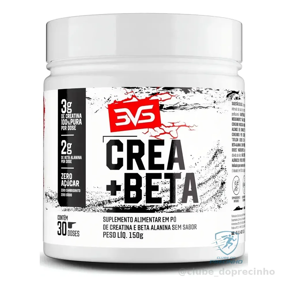 Creatina + Beta Alanina - Fórmula Avançada Para Treinos De Alta Intensidade Com Zero Carboidrato - 150g Sem Sabor