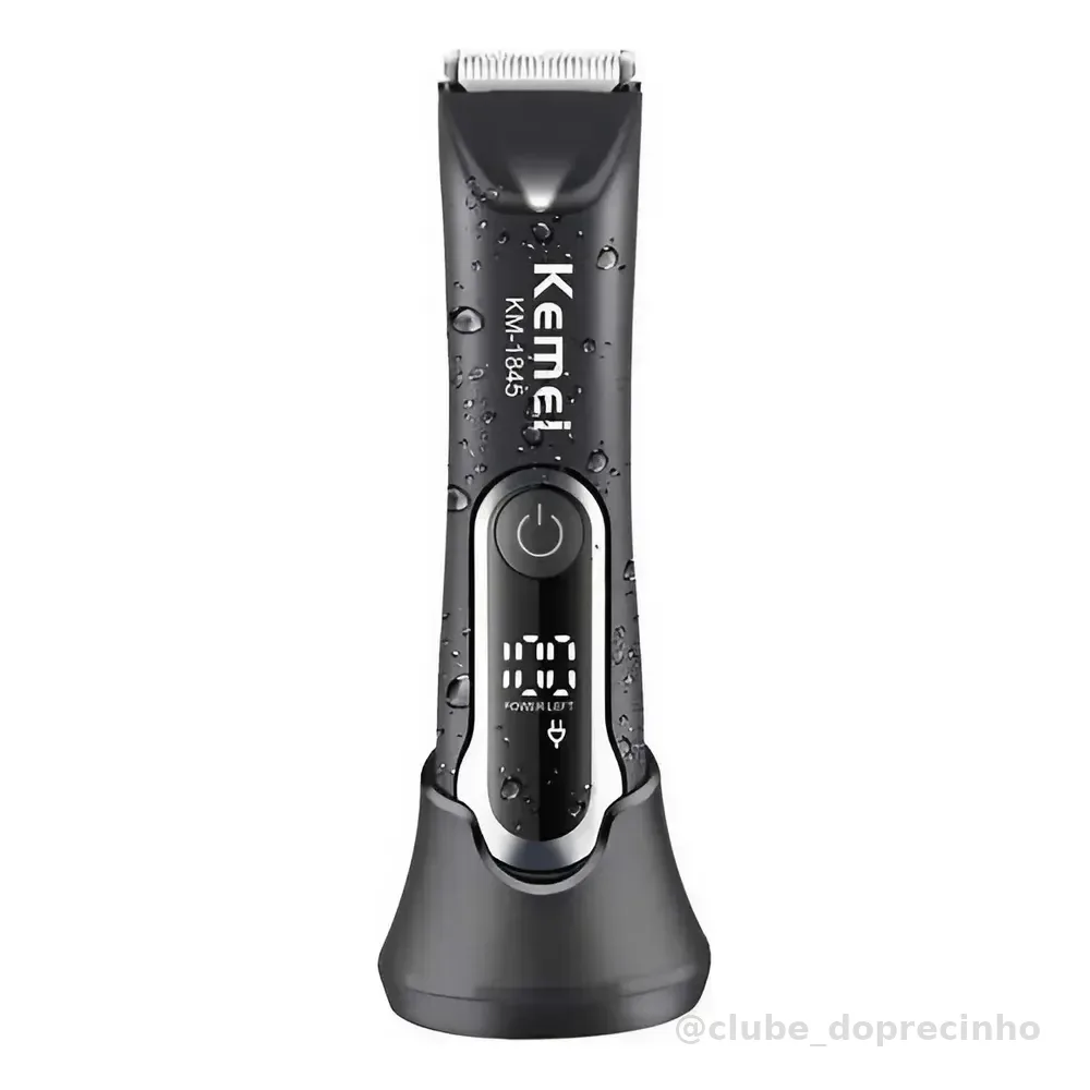 Máquina Kemei KM-1845 Cerâmica Sem Fio Recarregável