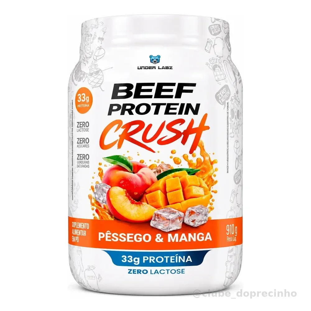Beef Protein Crush Under Labz 910g Pêssego Manga 33g Protein Pessego Com Manga