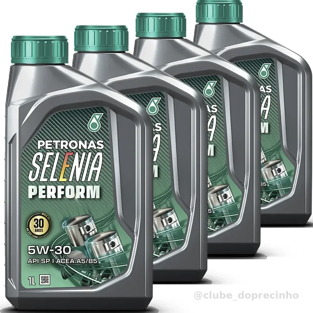 Kit 4 Litros De Oleo Petronas Selenia Perform 5w30 Sintetico