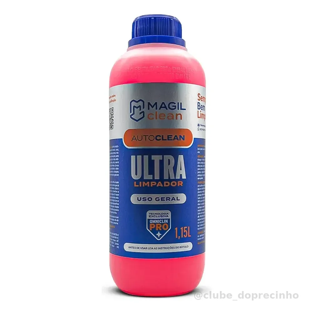 Magilclean - Ultra Limpador Auto Clean - Shampoo Automotivo Removedor Sujeiras 1,15 Litro
