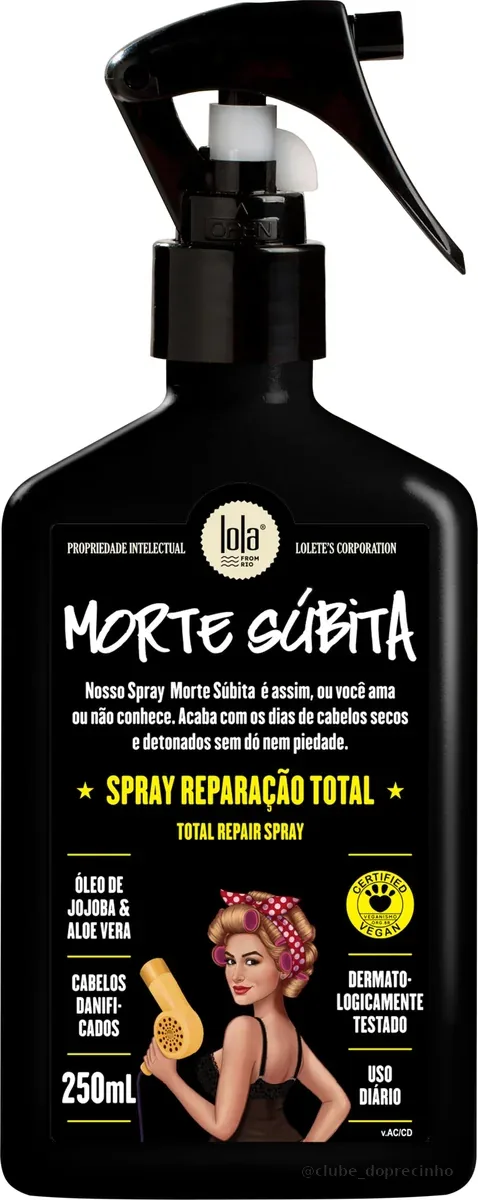 Morte Súbita Spray Reparação Total 250ml , Lola Cosmetics