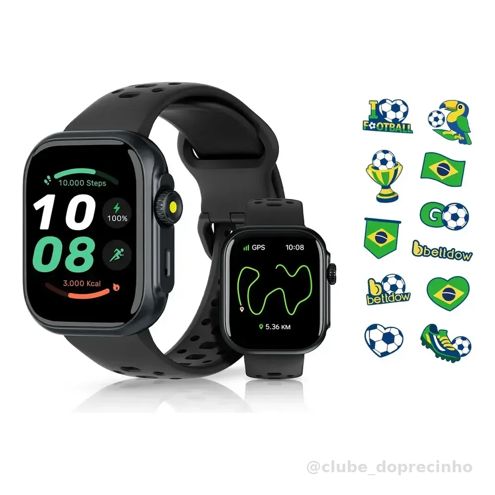 Relógio Smartwatch Bettdow FB041 GPS Alexa 5M/IP68 À Prova D'Água