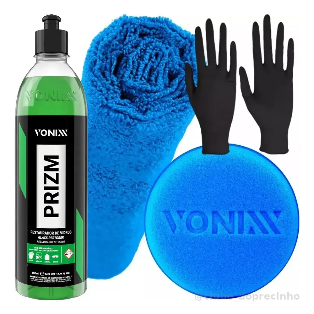 Restaurador Vidro Automotivo Vonixx Prizm Remove Chuva Ácida 500ml