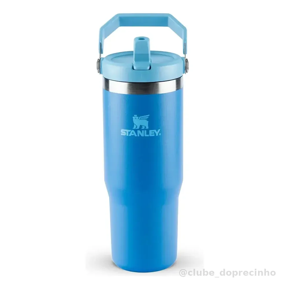 Garrafa Térmica Stanley Flip Straw Hidratação 887ml Azul