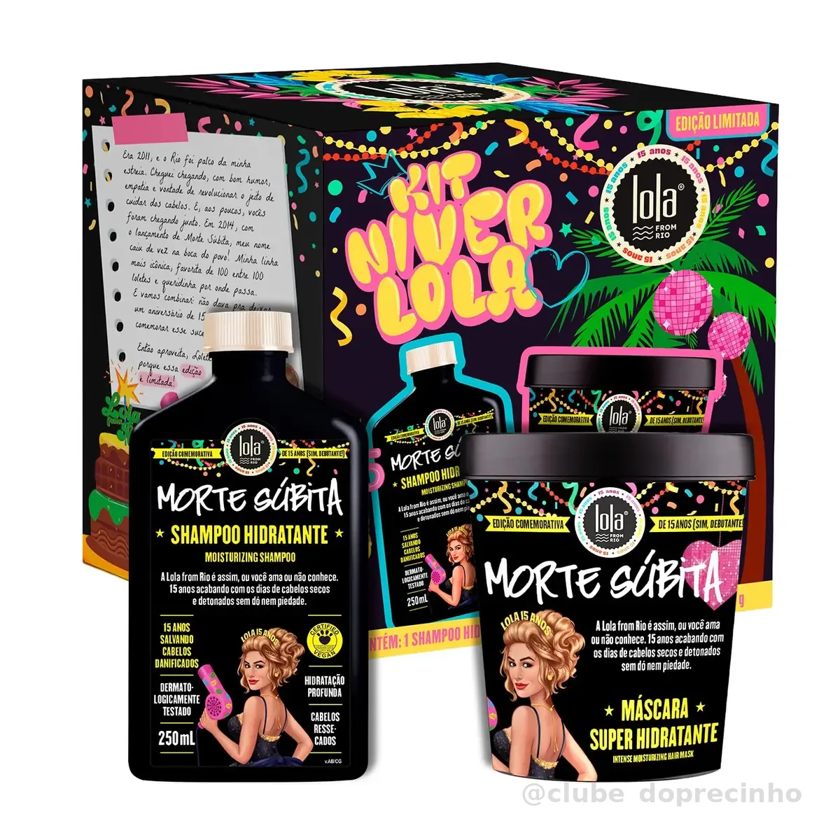 Kit Morte Súbita - Shampoo e Máscara - Edição comemorativa - Lola From Rio