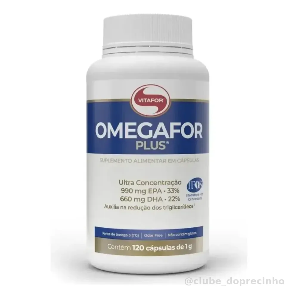Omegafor Plus 120 Cápsulas Ômega 3 Vitafor