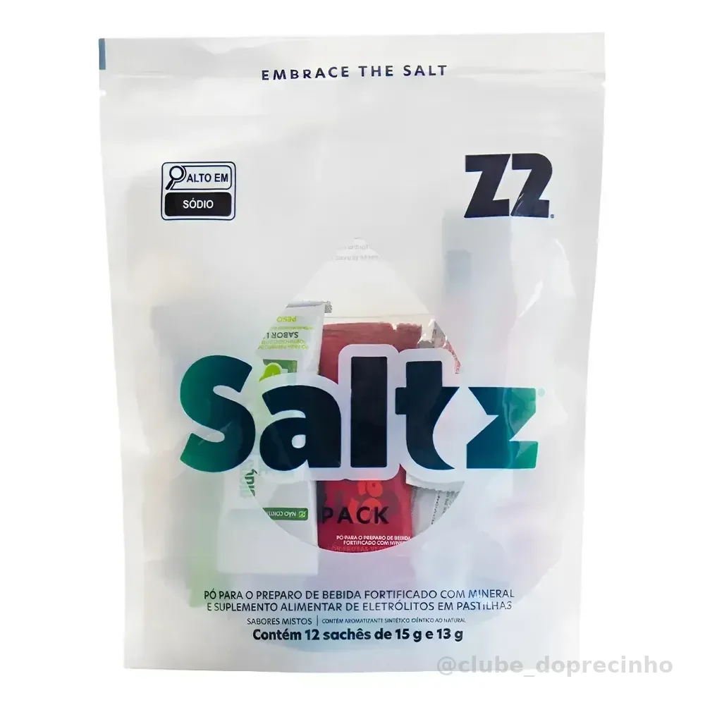 Z2 Saltz Pack 12 Sticks 15g Sortidos Eletrólitos Sódio Saltz Pack