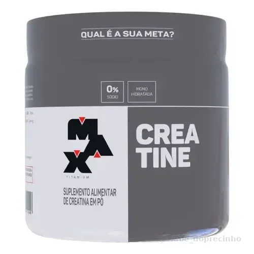 Creatina 150g Creatina Monohidratada Max Titanium Sem Sabor Alta Pureza