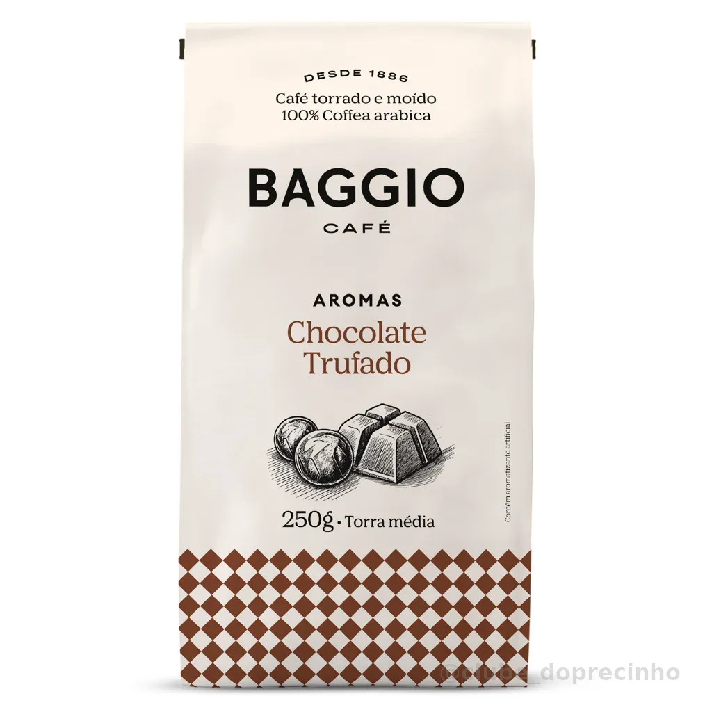 Baggio Café - Café Torrado e Moído Aromas Chocolate Trufado 250g