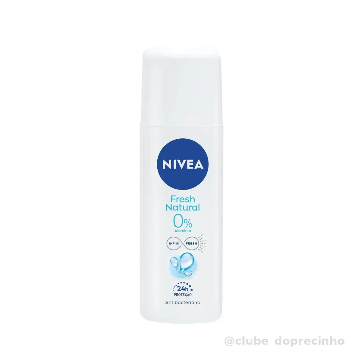 NIVEA Desodorante Spray Fresh Natural 90ml, Proteção 24h, Contra Odores, Antibacteriano, Frescor Suave