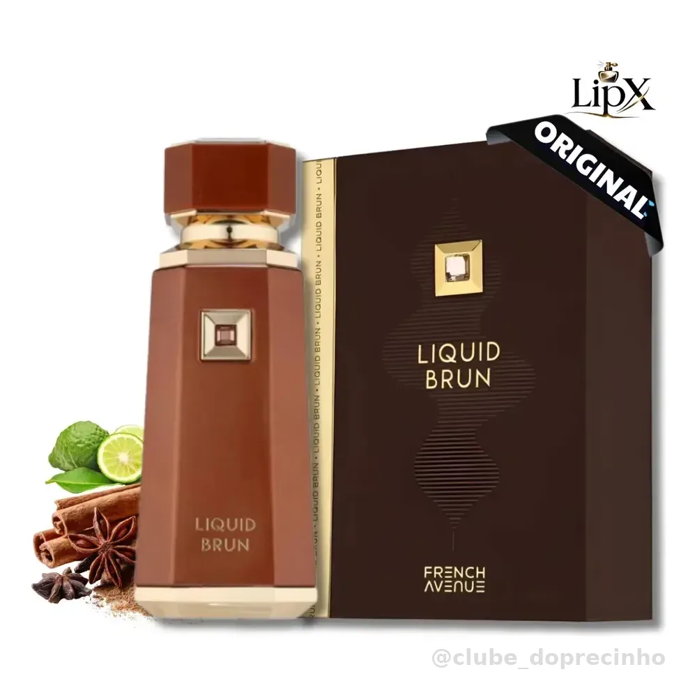 Perfume Árabe Liquid Brun French Avenue Masculino 100ml lipx